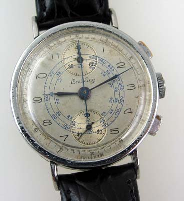 Antique Breitling up/down chronograph