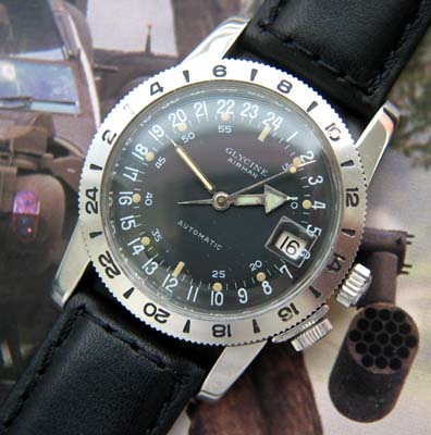 Vintage Glycine Airman 24 hour watch - Used and Vintage Watches for Sale