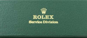 Rolex service division shipping and storage box