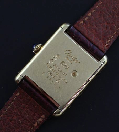 Cartier Tank watch tri-gold dial - Used and Vintage Watches for Sale