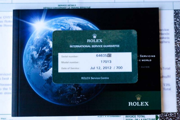 Rolex repair warranty