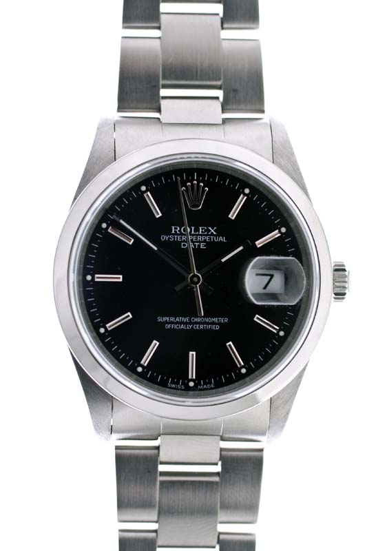 Rolex Oyster Perpetual Date black dial