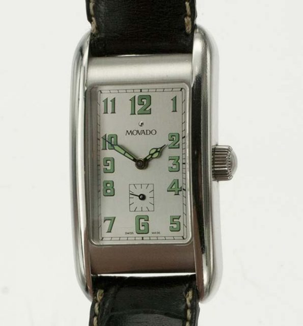 Movado Kurba rectangular wrist watch